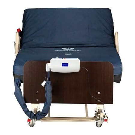 Dynarex Dynarex DynaRest Airfloat 100F Air Mattress W/ Foam Base & Pump, 80inL x 30inW x 8inH 10449